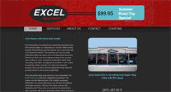 Desktop Screenshot of excelautomotiverepair.com