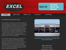 Tablet Screenshot of excelautomotiverepair.com